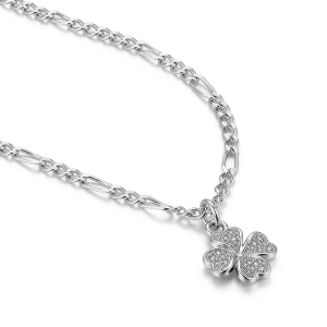 Four-Leaf Clover Silver Pendant