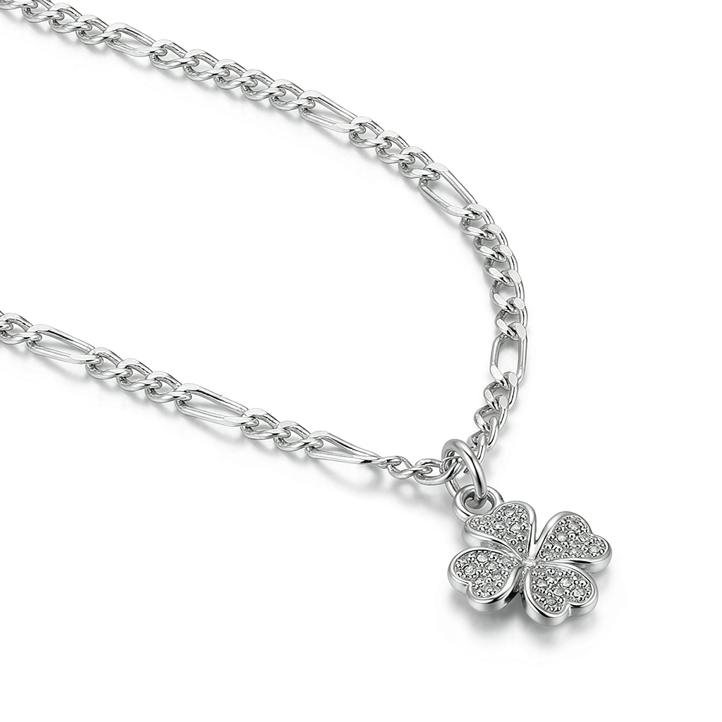 Four-Leaf Clover Silver Pendant
